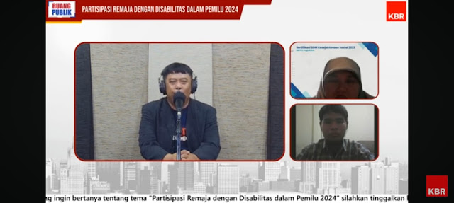 streaming talkshow remaja disabilitas pemilu inklusi